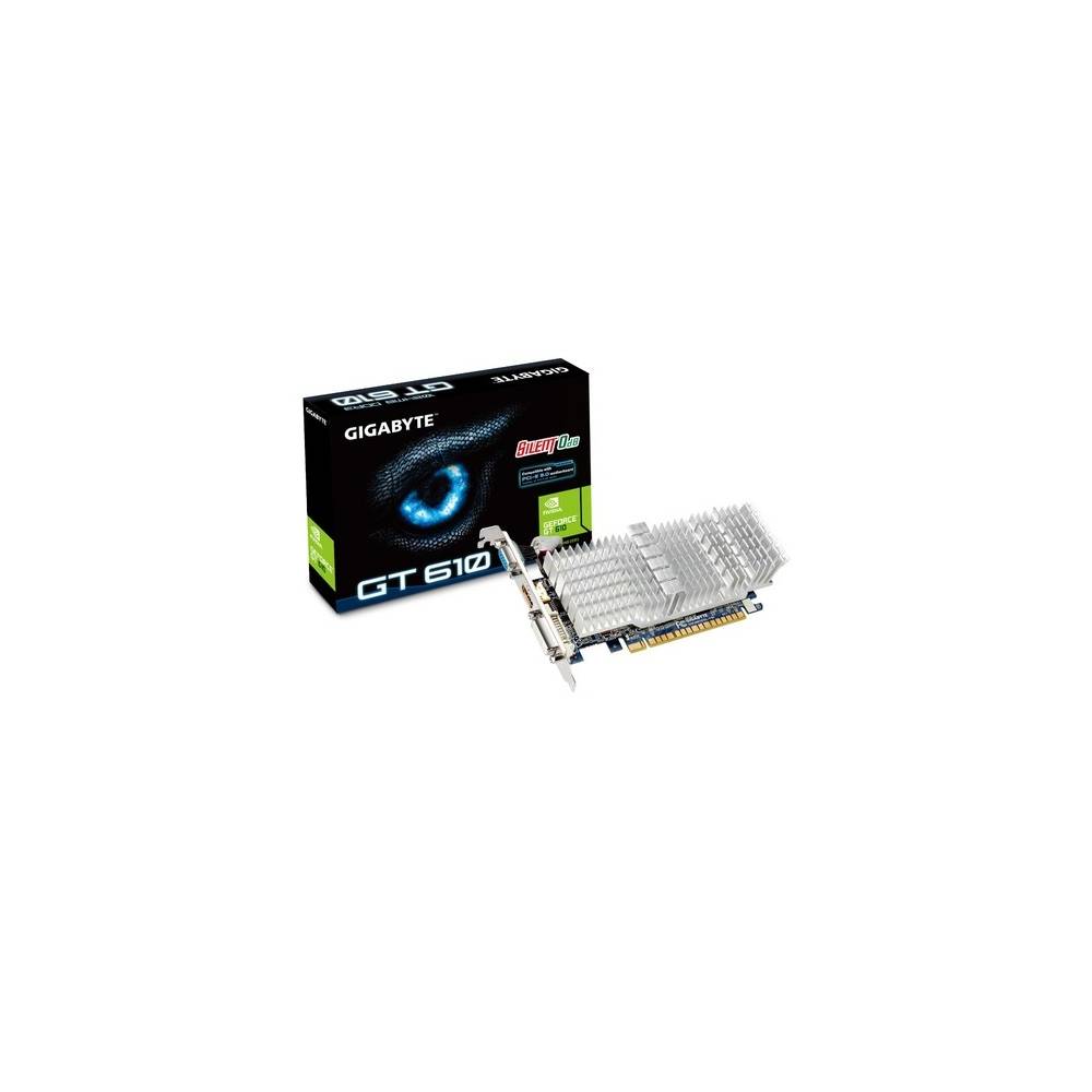 PLACA DE VÍDEO NVIDIA PCI-E GIGABYTE GT610 2GB DDR3 64BITS